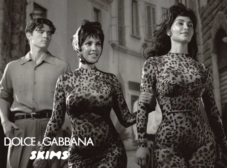 Kourtney & Kim Kardashian’s SKIMS x Dolce & Gabbana Collection Returns