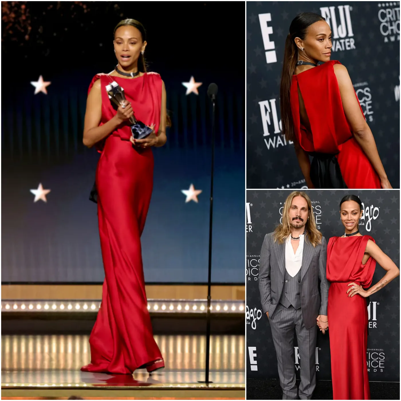 Zoe Saldaña’s Husband Almost Missed Her Big Critics Choice Award Win