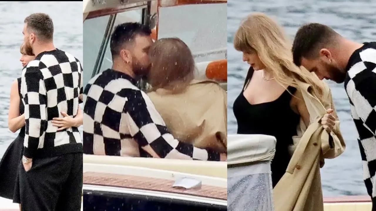 Taylor Swift & Travis Kelce Romantic Boat Ride in Italy - YouTube