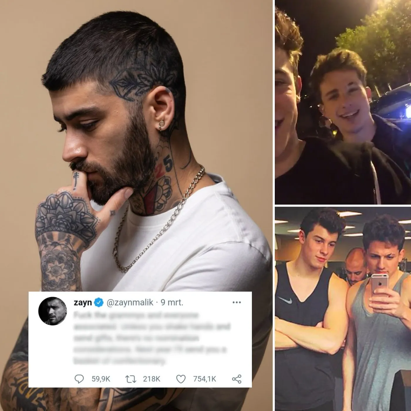 SHOCKING: Zayn Malik’s Cryptic Tweet Sparks Rumors About Charlie Puth & Shawn Mendes!