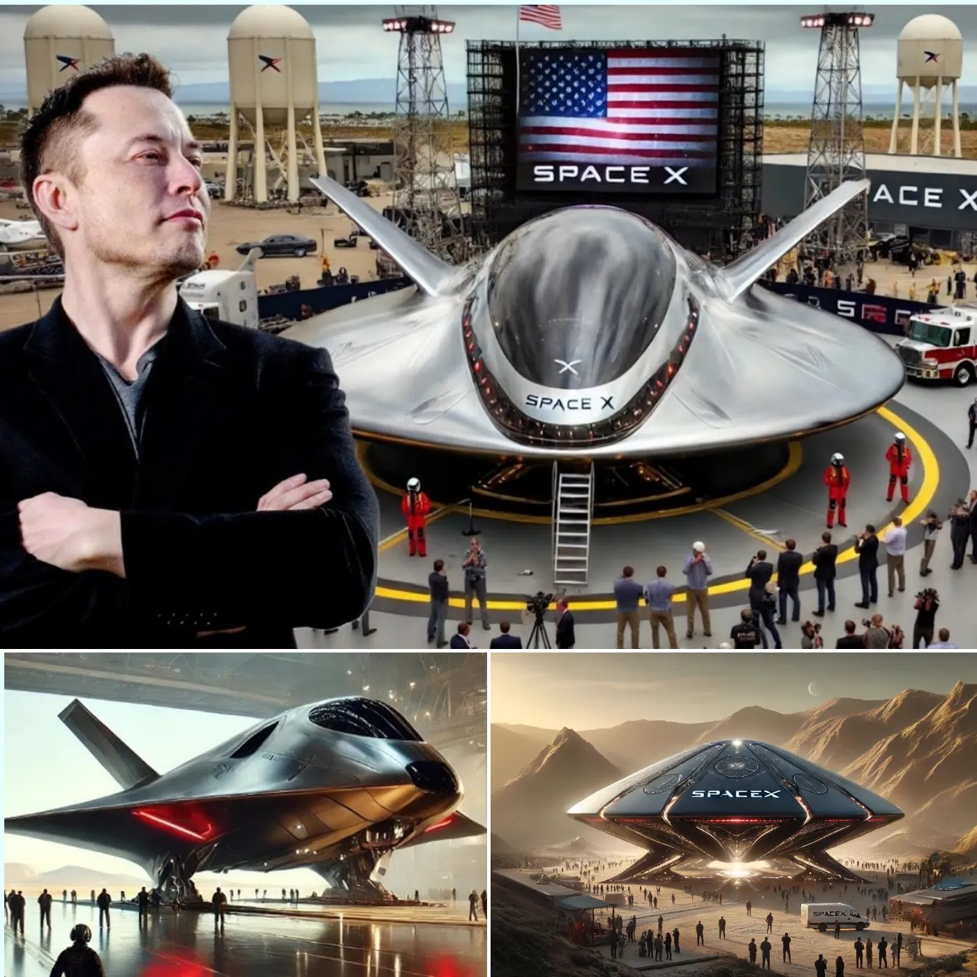 Shocking the scientific world! Elon Musk unveils a UFO fighter jet, leaving the world in awe!