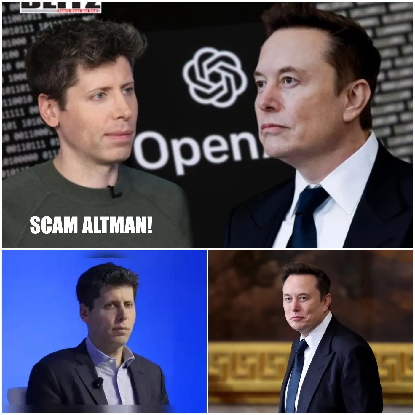 Elon Musk Calls OpenAI CEO ‘Scam Altman’ Amid Rising Tensions