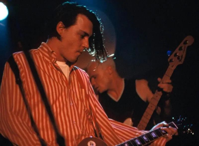 It's Johnny Depp's birthday. Here's a pic of him jamming with Flea :  r/RedHotChiliPeppers