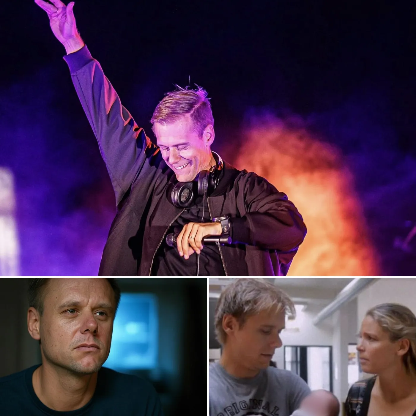 How has the busy DJ career with world tours affected Armin van Buuren's family life?