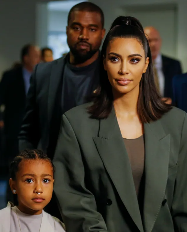 Kim Kardashian & Kanye West Reunite to Celebrate Daughter North West’s Lion King Debut